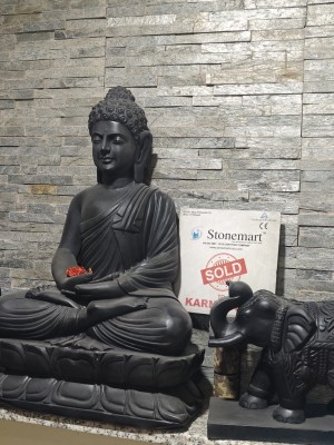 Vastu Buddha sculpture with elephant by stonemart