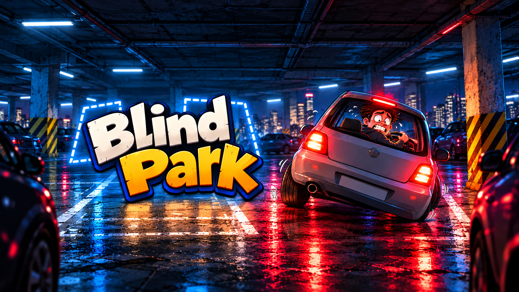 New daily web game Blind Park challenges players to park a car with the lights off
