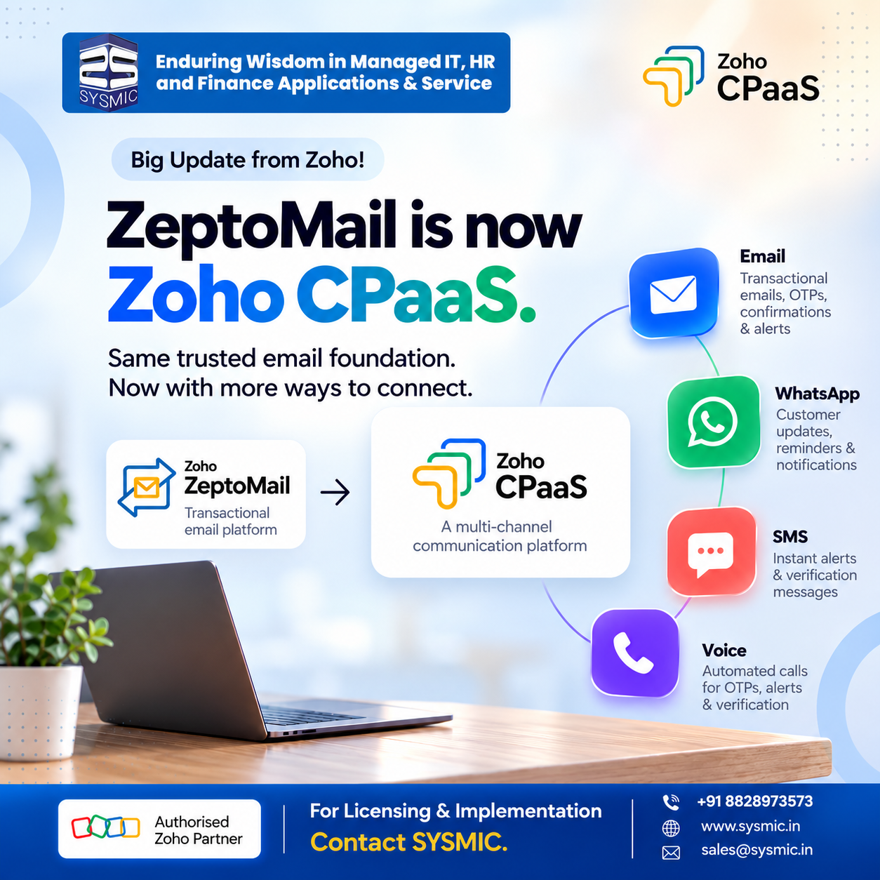 SYSMIC Highlights Zoho CPaaS and the Evolution of Business Communication