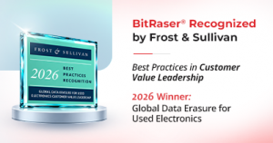 BitRaser Recognized by Frost & Sullivan for 2026 Customer Value Leadership for Global Data Erasure 