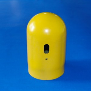 Yellow Enclosed Steel Cylinder Valve Protective Cap