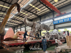 Yesdino Loading Goods For Shipment In Workshop