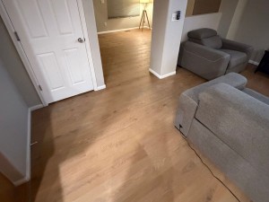 hardwood floor installation in denver living room