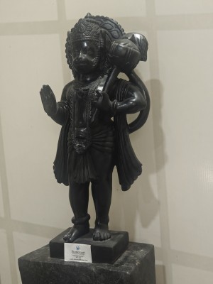 Black Stone Hanuman statue by Stonemart