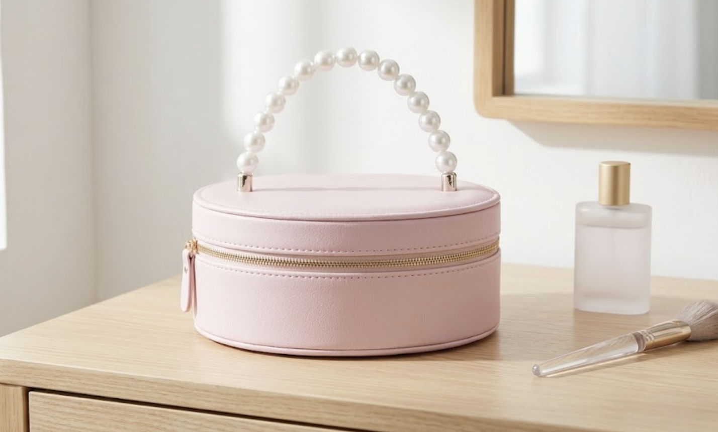 pearlhandlepuleathervanitycase