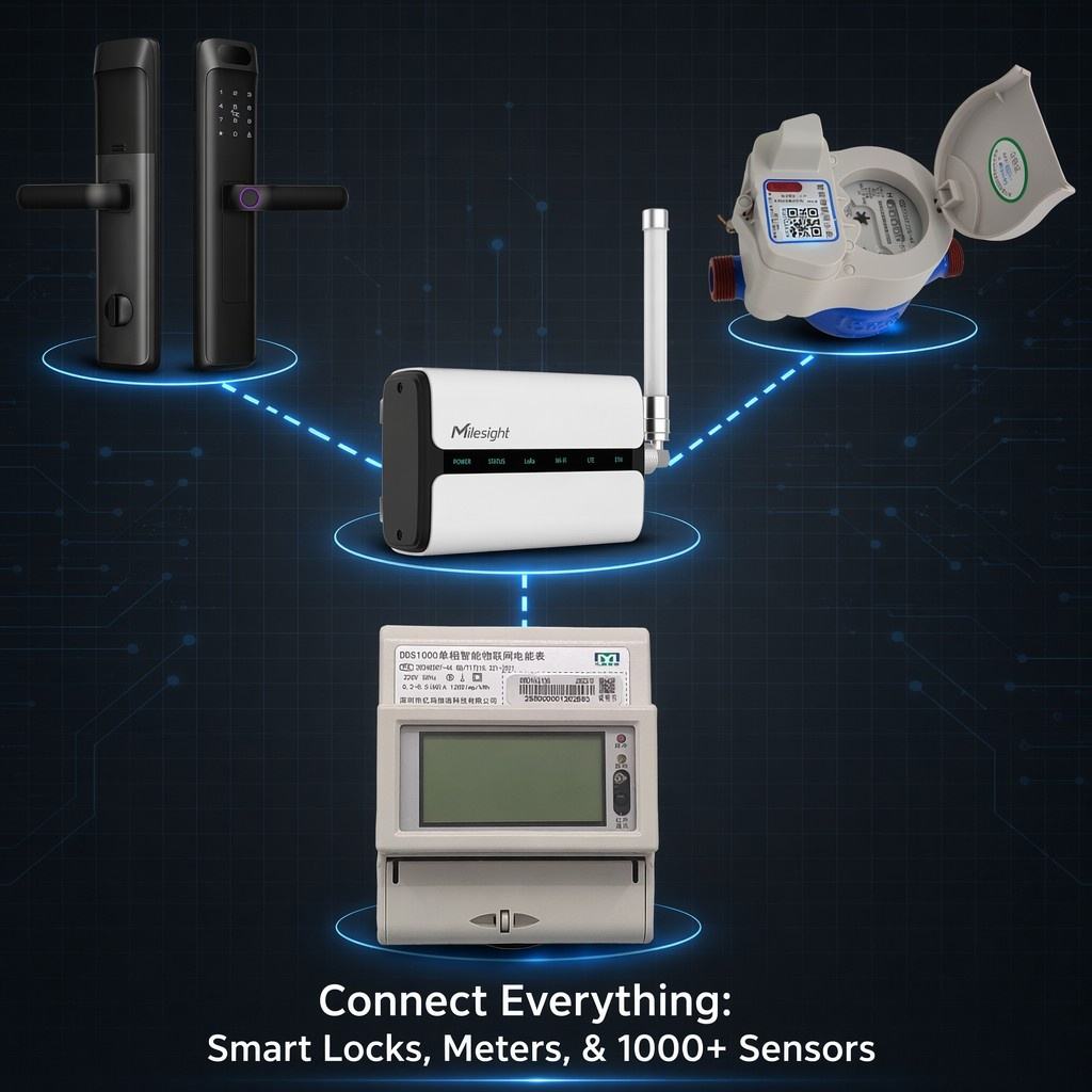 Diyu Smart LoRaWAN Gateway Connected With Smart Locks Meters And Sensors Diyu Smart LoRaWAN Gateway Connected With Smart Locks Meters And Sensors