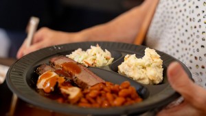 Catering meat plate