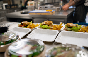 Restaurant takeaway food containers