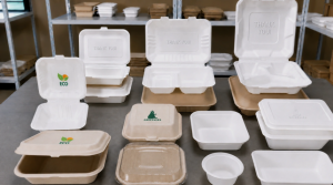 Logo Printing Private Label Embossed Logo Bagasse Tableware