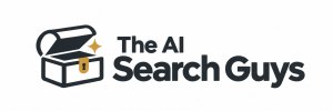 The AI Search Guys logo on white