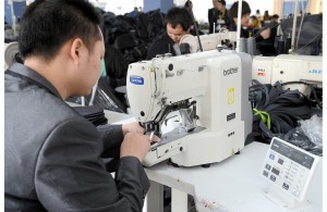 DCP Bags Worker Operating Sewing Machine