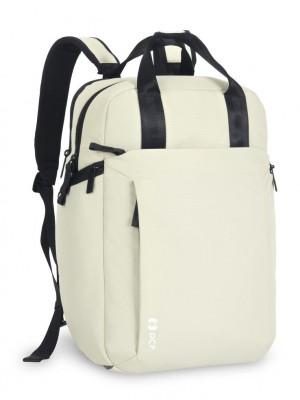 DCP Bags Cream Business Commuter Backpack