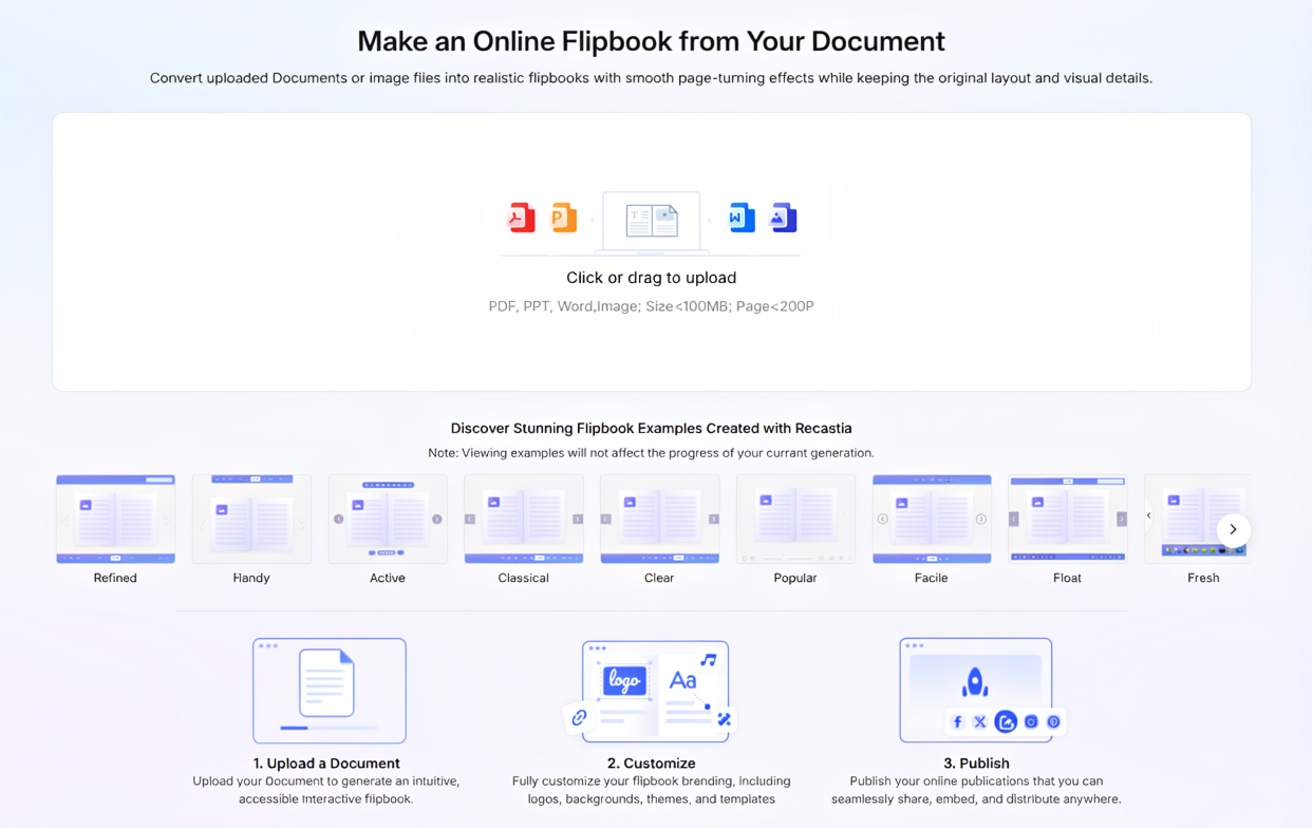 digital PDF to flipbook converter
