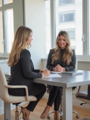 Danielle Lemons meeting with a Tennessee business owner
