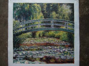 claude monet - the japanese footbridge and the water lily pool giverny - oil painting reproduction