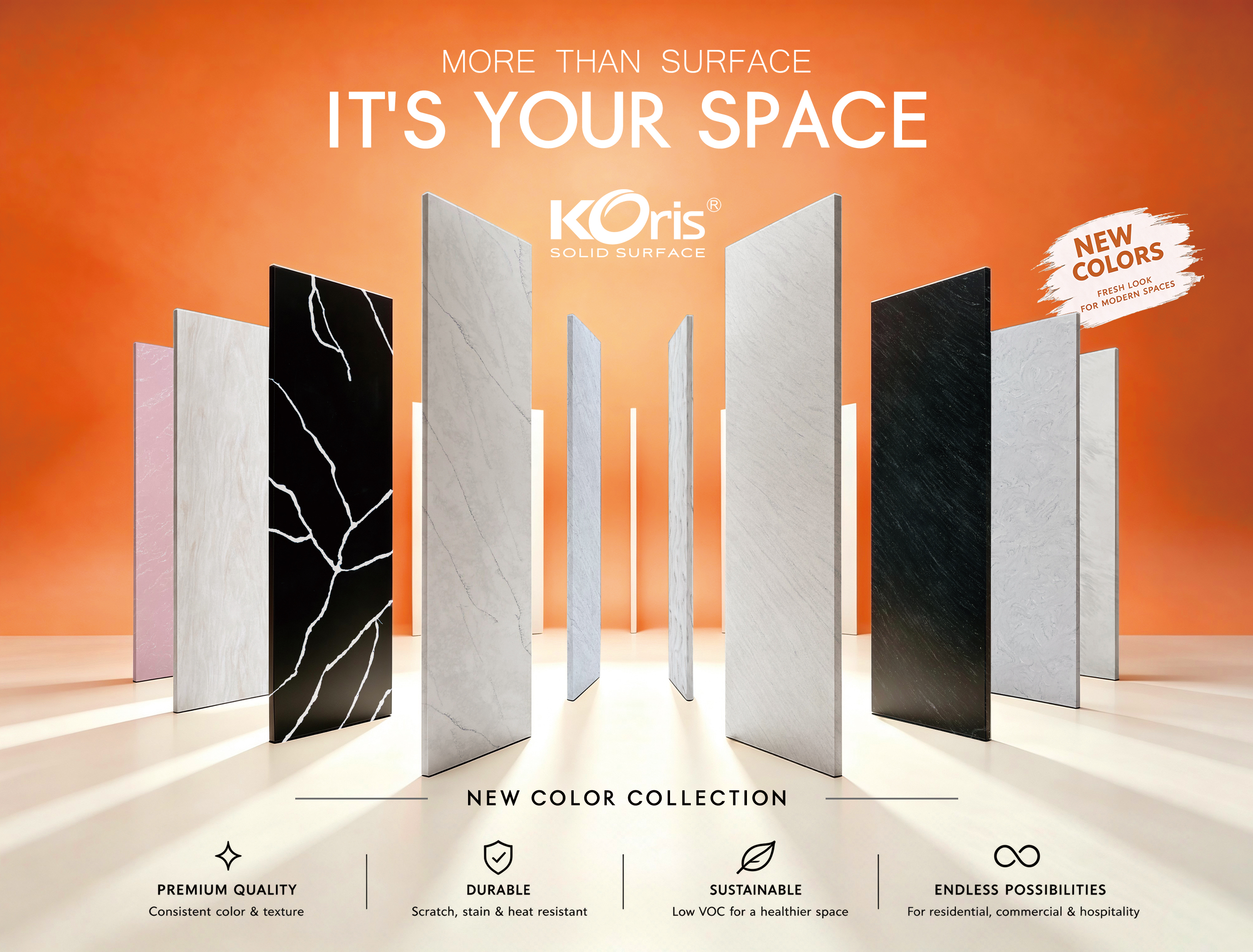 Market Review: Koris and the Top 10 Solid Surface Counter for Kitchen Brands Supporting Global Distribution