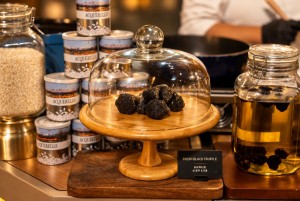 Solaire Resort’s black truffle butter and freshly baked Focaccia, Baguette and soft rolls