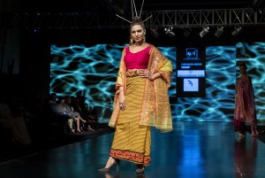 Arbin Tonjam Showcase North East Handloom at International Fashion Week presented by Delhi Fashion club