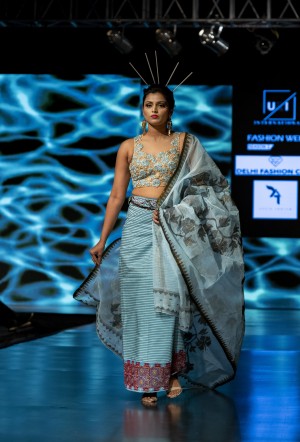 Arbin Tonjam Showcase North East Handloom at International Fashion Week presented by Delhi Fashion club