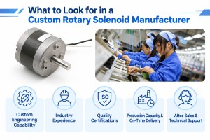 What to Look for in a Custom Rotary Solenoid Manufacturer