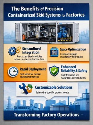 Precision containerized skid system design for factories