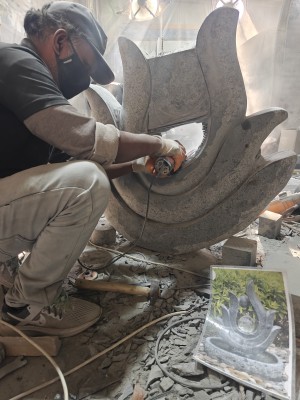 Growth Modern Granite Fountain for outdoor garden by Stonemart
