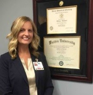 Tiffany Hummel, BSN, RN, CHPN, a Registered Nurse and Certified Hospice and Palliative Nurse with Katherine Sh