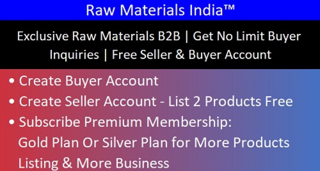 India’s first exclusive raw material B2B marketplace www
