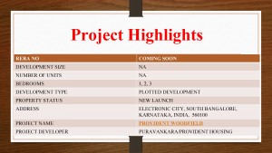 Provident Plots For Sale At Bangalore South Region