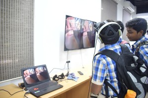 Students Experiencing Virtual Reality