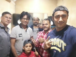 Actor kritn Ajitesh  recorded two songs in a single day 
