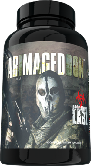 Arimageddon is an estrogen blocker stacked with a testosterone booster.