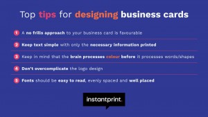 Top tips for designing business cards