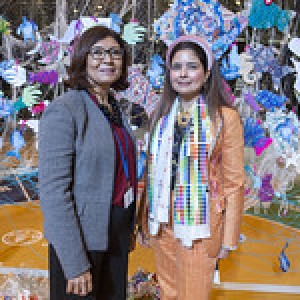 Neishaa Gharat Commissioned The Blue Fashion Collection Scarf.