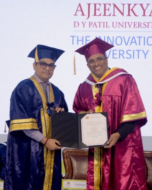 Dr Ajeenkya Dy Patil with Satish Pai