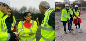 Home Secretary and West Midlands Mayor visit the new development site owner Fortel at M6 junction 10