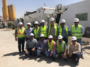 Saudi Aramco and Volucon Teams Celebrate Successful Inaugural Pipeline Concrete Pour