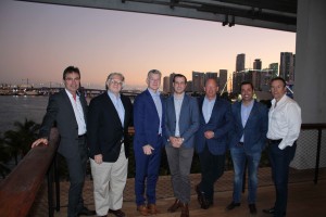 (LEFT TO RIGHT): Matthias Knab, David S. Rose, Mark Yusko, Evan Malanga, Gary Markham, Marcelo Sampaio, Gregory Keough