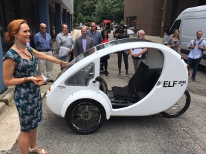 Raleigh city employee unveils shared use ELF vehicle