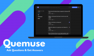 Quemuse is the Q&A platform of the future - made for all devices.