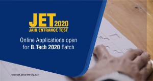 Jain Entrance Test (JET) 2020 For UG & B.Tech Programs