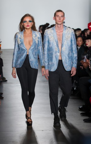 Elie Balleh NYFW Runway Show Lera Levinski (Celebrity Super Model) & Daniel Michael Jones Jr