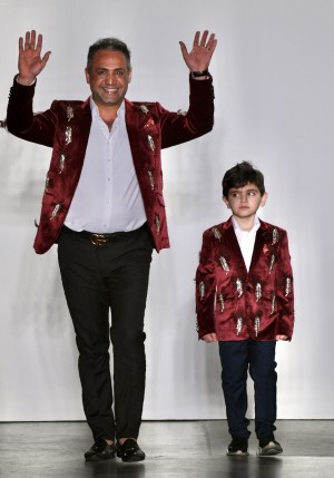 The Talented Designer Elie Balleh closing his New York Fashion Week Runway Show