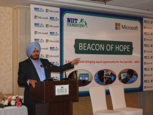 A specially-abled child sharing her journey of transformation