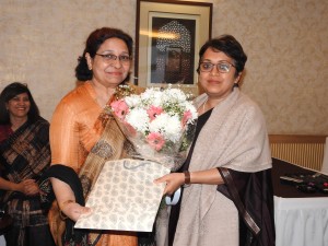 Honoring the Chief Guest Ms. Juthika Patankar- IAS, Addl Secy, MSDE- Govt. of India