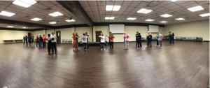 Young and old participate in Dr. Green’s Bootcamp in Shawnee, Oklahoma.
