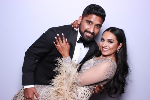 Indian Wedding Couple Photo Booth Picture