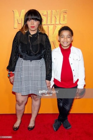 Pilar Scratch & River Mason Eromosele attend the red carpet movie premiere of 