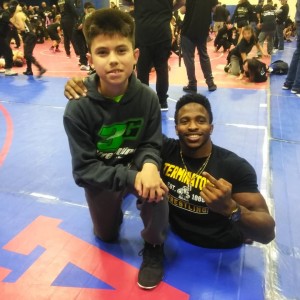 Luke Sevilla with Zion Clark