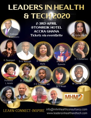 Leaders in Health and Tech on the 2nd and 3rd April 2020 in Accra Ghana
